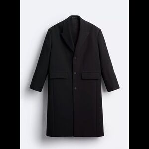 Zara Men’s Overcoat Peacoat
